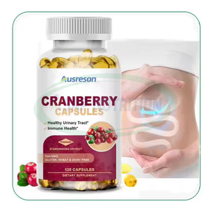 Ausreson Suplemento Dietético de Saúde Imunológica Vitamina C <span class=keywords><strong>Cranberry</strong></span> Probiótico Cápsulas Macias de <span class=keywords><strong>Cranberry</strong></span> - Product Image 1