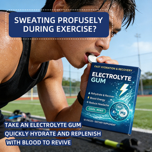 Goma de Mascar con Electrolitos, Suplemento Rápido de Sodio, Potasio y Magnesio, Favorece la Rehidratación, Alivia el Cansancio - Product Image 4