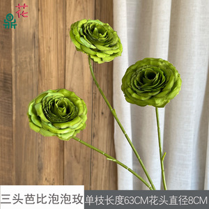 Fleurs en soie vertes avocat, thème forêt, faites à la main, pour décoration de mariage - Product Image 5