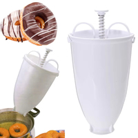 Machine à beignets manuelle rapide et facile, distributeur de gaufres, en plastique léger, pour friture profonde