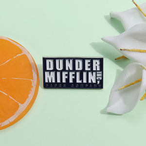 Di bawah Mifflin Enamel Pin kertas bros pesawat kerah Lapel lencana ransel dekorasi perhiasan - Product Image 2
