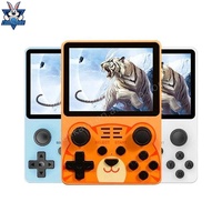 Coolrabbit-consola de juegos portátil Powkiddy Rgb20S con pantalla Ips de 3,5 pulgadas, juegos duales, regalos para niños