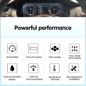 Krando 12,3 pulgadas Linux Dashboard Panel de instrumentos LCD Car Cockpit Digital Cluster para <span class=keywords><strong>Jaguar</strong></span> E Pace Velocímetro Consola de pantalla - Product Image 5