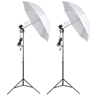 Kit d'éclairage LED pour parapluie photo en alliage d'aluminium avec lumière réflectrice continue pour studio photo et vidéo, idéal pour les prises de vue quotidiennes