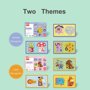 <span class=keywords><strong>Puzzle</strong></span> di Riconoscimento Numerico, Giochi Educativi con Parole su Carta, Divertenti <span class=keywords><strong>Puzzle</strong></span> Cognitivi con Animali e Scatola per Bambini - Product Image 5