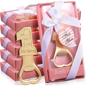 2022 nuovo 1 apribottiglie con confezione regalo apribottiglie in oro rosa i miei primi regali di <span class=keywords><strong>compleanno</strong></span> bomboniera Souvenir per feste - Product Image 1