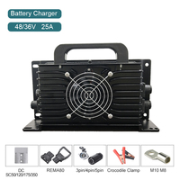 Chargeur de batterie intelligent portable électrique 1500W, étanche IP67, 48V 72V, plateforme de travail aérienne à fréquence variable, élévateur remorquable