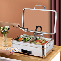 Liyunda – Réchaud de buffet électrique de luxe 9L, ensemble de maintien au chaud des aliments en acier inoxydable personnalisé pour cuisine