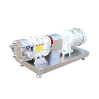 Pompe à lobes sanitaire à rotor à came, qualité alimentaire, pour le traitement des aliments et des fluides à haute viscosité, directement de l'usine