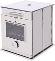 Four de camping pliable en acier inoxydable, portable, pour la cuisson en plein air, barbecue, grill pour la cuisine en extérieur