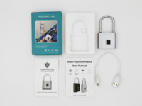 Nouveau design, cadenas intelligent étanche avec lecteur d'empreintes digitales, haute sécurité, pour bagages, petits cadenas portables, cadenas de porte pour le voyage