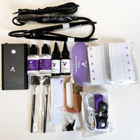 Extensiones de Cabello Humano con Luz UV LED, Kit de Máquina de Extensiones de Cabello con Luz UV, Sistema de Extensiones de Cabello Invisible, Gel de Resina de Curado Rápido, Peluca
