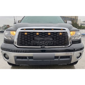 For TOYOTA Tundra 2006-2013 Exterior Part Front Racing Upper Grilles <b>Light</b> <b>Bar</b> Car Front Bumper Racing Grille <b>Lights</b> Body Kit - Product Image 4