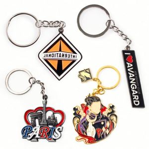 Promotional Customized Metal Enamel Keychain 2d/3d <b>Custom</b> Keychains Travel Souvenirs Gift Alloy <b>Key</b> Chain - Product Image 2
