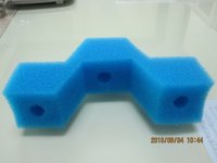 Élément filtrant en mousse de polyuréthane de qualité supérieure 15-80ppi à cellules ouvertes, couleur noire, avec charbon actif, feuille d'éponge aérienne haute densité