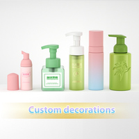 Vente en gros de flacons pulvérisateurs ronds en plastique PET de 90 ml à 240 ml avec pulvérisateur à fine brume pour shampooing et gel douche, emballage en gros