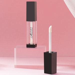 7ml cuadrado Vacío Tapa negra Envase de brillo de labios Botella de brillo de labios Tapa negra 7ml Tubo de brillo de labios Galore - Product Image 5