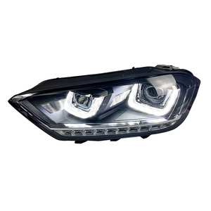 Faros Delanteros LED para <span class=keywords><strong>Golf</strong></span> Sportsvan 2016-2018, Conjunto de Faros Delanteros Automáticos de 100 W, Proyector de Doble Lente, Color 6000k, Accesorios Deportivos, Gran Oferta - Product Image 1