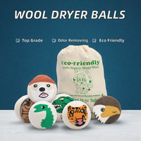 Boules de séchage en laine de Nouvelle-Zélande personnalisables avec logo, réutilisables, écologiques, adoucissantes pour tissus, anti-plis et anti-odeurs pour la lessive
