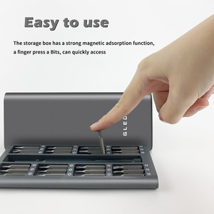 <span class=keywords><strong>GLEDE</strong></span> 24 en 1 Jeu de mini tournevis OEM ODM Poignée en alliage d'aluminium Outils magnétiques en plastique pour le bricolage Montre Caméra Réparation de téléphone portable - Product Image 4