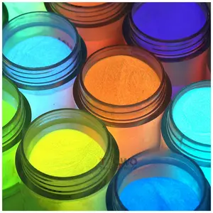 12 Colors Photoluminescent Pigment Epoxy Resin Luminous Powder Glow In The Dark Acrylic Powder Luminous Dipping Powder Pigment