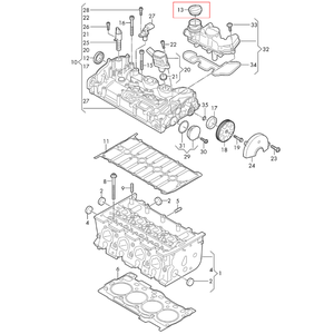 05E103485J 05E103485A 05E103485N 05E103485C <span class=keywords><strong>Tapa</strong></span> <span class=keywords><strong>de</strong></span> Bloqueo <span class=keywords><strong>de</strong></span> la <span class=keywords><strong>Tapa</strong></span> <span class=keywords><strong>de</strong></span> Válvulas del <span class=keywords><strong>Motor</strong></span> para VW Golf Passat Tiguan Audi A3 Q2 2013-2023 - Product Image 5