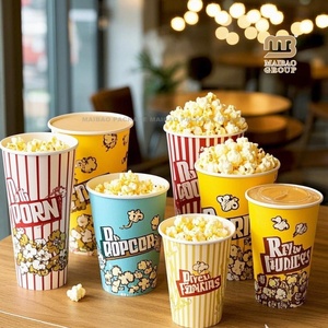 Cajas de Papel Impresas Personalizadas al por Mayor en 3D, Mini Cajas para Fiestas de <span class=keywords><strong>Cine</strong></span>, Color Rosa, Desechables, para Empacar Alimentos, Pollo, Palomitas de Maíz - Product Image 1