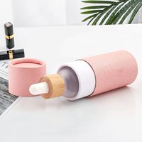 1 oz /30 ml Tube de carton de papier kraft vide rond en carton de papier kraft Boîte d'emballage pour bouteille d'huile de thé cadeau