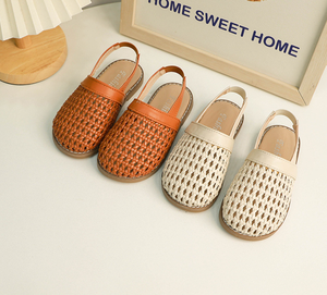 Sandales d'été pour filles, nouvelles sandales souples tressées à bout fermé pour bébés, idéales pour l'extérieur - Product Image 2