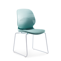 Nouvelle chaise moderne de formation de salon adulte de restaurant dinant la chaise du visiteur pp avec le cadre en acier de jambe