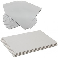 Carton gris recyclable haute densité 1200 g/m² pour emballage et cartonnage, idéal pour cadeaux et artisanat