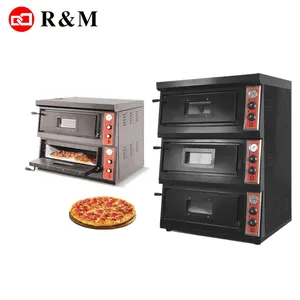 Horno para Pizza de 2 y 3 Niveles, 450, Comercial, a Gas y Eléctrico, de Piedra, Máquina para Hacer Pizza, Equipo para Pizzería y Restaurante - Product Image 2