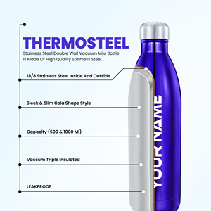 Customized 500ml Water Bottle Chilling Outdoor Insulated Cup Small Mouth Sport Bottle 17oz Vacuum Flasks Cola Shape <b>Thermos</b> Mug - Product Image 4