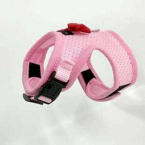 새로운 패션 명품 맞춤형 조절 가능 통기성 솔리드 토끼 하네스 탄성 리드 내구성 에어 메쉬 소재 - Product Image 3