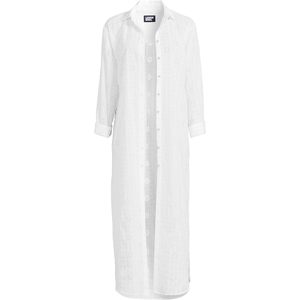 Robe longue boutonnée à œillets pour femme FOXA, coupe ample, respirante, décontractée - Product Image 3