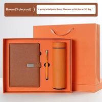 Ensemble de papeterie promotionnel, carnet noir personnalisé avec boîte, tasse thermos, journal, ensemble cadeau avec stylo, cadeaux, carnet, boîte cadeau