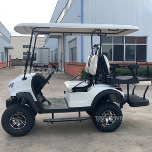 Carrito de Golf Eléctrico Premium Blanco de 6 Plazas, Vehículo Todoterreno para Recorridos en Resorts de Montaña - Product Image 2