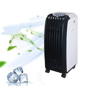 Ventilador de ar condicionado europeu sem bexas, refrigerado à água com 3 velocidades do vento, temporizador para casa