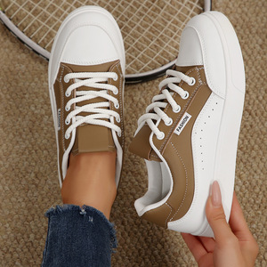 Zapatillas Blancas para Mujer, Estilo 2026, Calcetines Blancos, de Caña Baja, con Suela Gruesa, Deportivas, Ligeras e Informales - Product Image 3