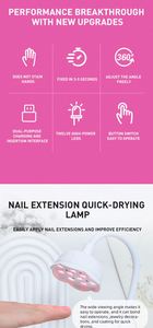 Lámpara de uñas UV recargable, - Product Image 6