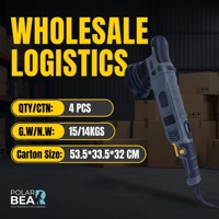 Polisseuse de voiture POLAR BEAR 950W 110-240V/50-60Hz à double action 15mm avec vitesse variable et tampon de 5 pouces pour correction de peinture
