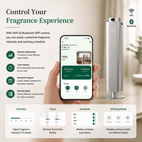 Diffuseur de parfum commercial sur pied, machine intelligente à commande WiFi par application, nébuliseur d'arômes sans eau pour hall d'hôtel, bureau