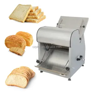 2023 Venta caliente máquina rebanadora de pan Mini máquinas rebanadoras de tostadas máquina cortadora de baguette para tienda de pan