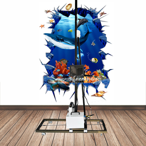 Intelligent Illimité Largeur CMJNB 5 <span class=keywords><strong>couleur</strong></span> UV d'encre directement au mur bois verre tuiles métalliques 110V papier peint mur <span class=keywords><strong>laser</strong></span> <span class=keywords><strong>imprimante</strong></span> - Product Image 3