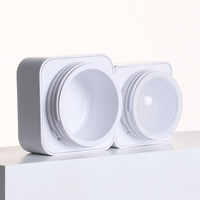 Pots en plastique PP personnalisés 5g à 50g mini conteneurs en blanc noir et transparent pour gel UV et crème pour les yeux