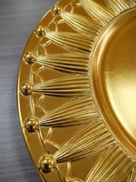 Assiette de présentation ronde de luxe moderne en PP durable de 13 pouces, pigmentée, avec motif personnalisé pour dîners de mariage et événements de steak