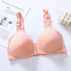 Boucle avant grande taille mince Sexy respirant <span class=keywords><strong>dessin</strong></span> latéral sous-vêtements femmes Push up soutien-gorge réglable - Product Image 3