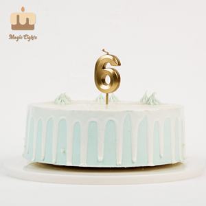 Candele Numeriche per Torte di <span class=keywords><strong>Compleanno</strong></span>/Matrimonio in Plastica 3D Metallica con Logo Personalizzato a Prezzo di Fabbrica - Product Image 3