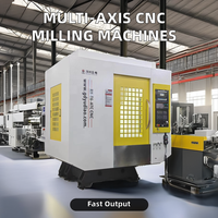 Machine de gravure CNC verticale 4 axes RY-540 avec PLC pour film protecteur d'écran de téléphone portable, pompe à engrenages à broche unique, traitement des métaux