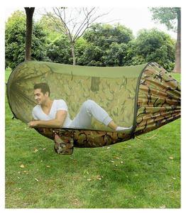 IRONDONKEY Nylon Hamacs 290*140cm Anti Rollover Hamac Extérieur Balançoire Tente <span class=keywords><strong>Moustiquaire</strong></span> Chaise Suspendue Camping Accessoires - Product Image 1